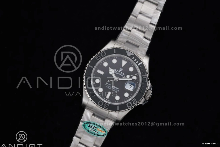 SH Titanium Edition Titanium 1:1 1206 On Yacht-Master EyeCatching 226627 Dial Clean Bracelet Best Black 0805